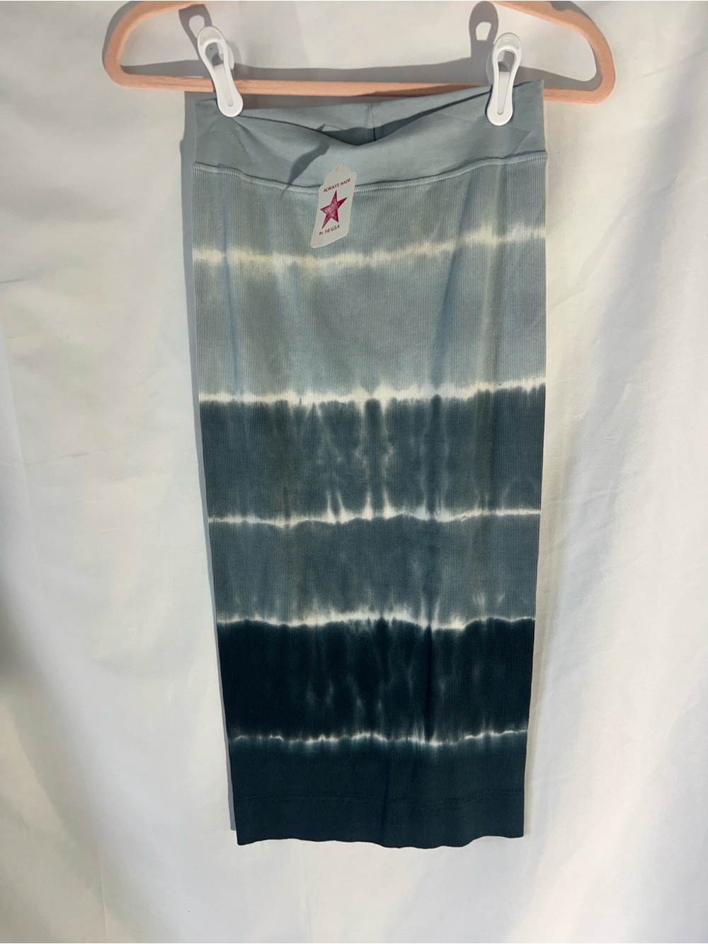 NWT Women’s HARD TAIL Ocean Tie Dye* 95% Cotton Ribbed Pencil Skirt